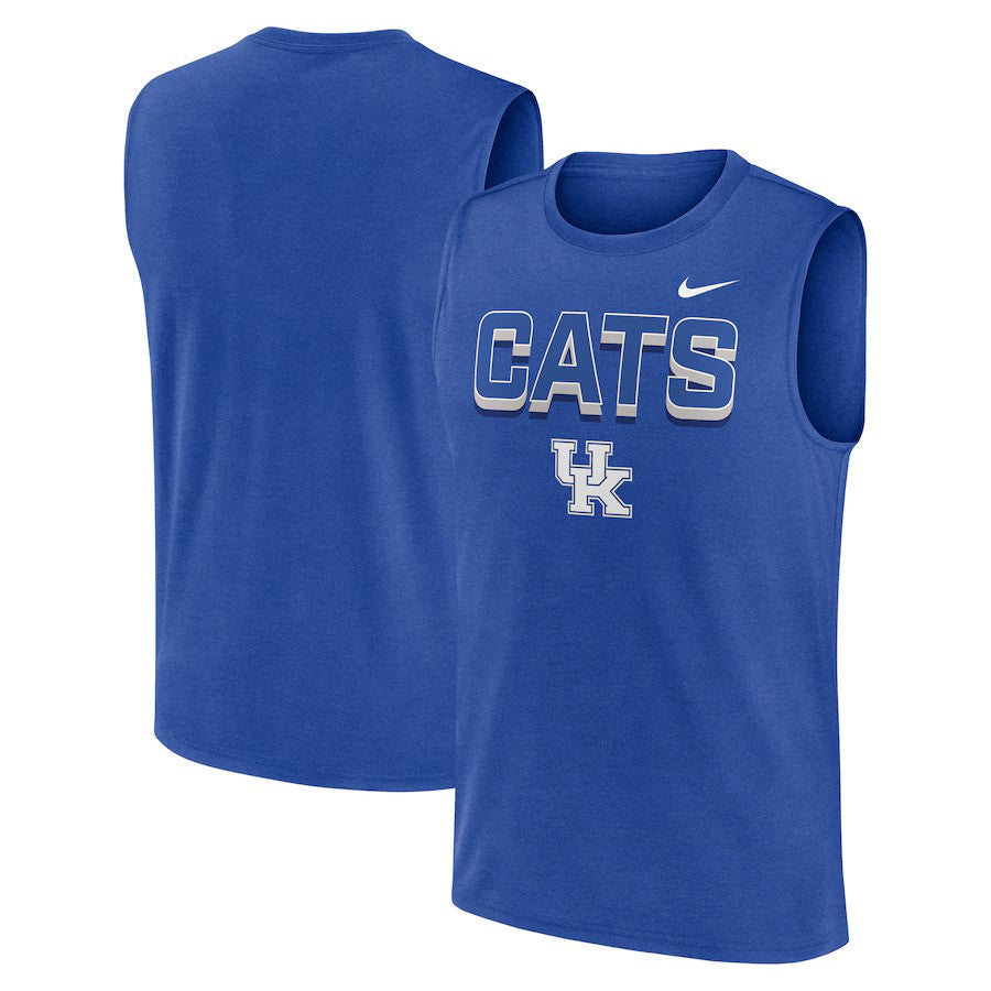Kentucky Wildcats Primetime Tricode Legend Performance Tank Top – Royal (USA Stock) - UKASSNI