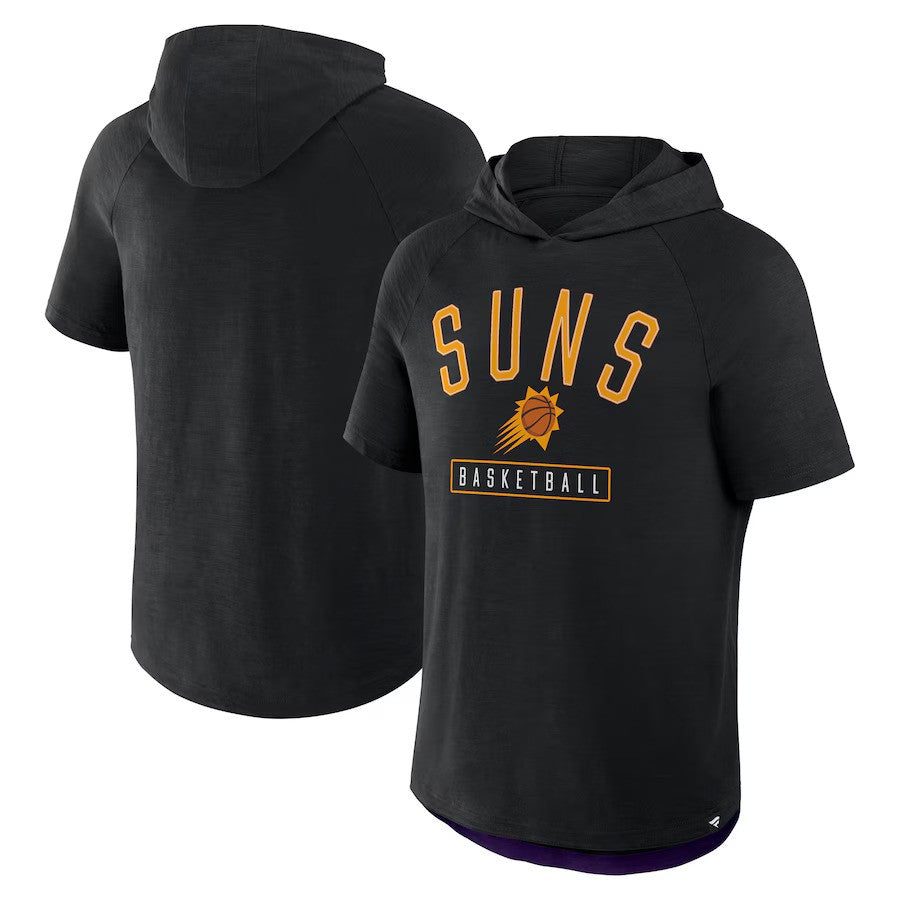 Phoenix Suns NBA Fanatics Pass Legend Hooded T-Shirt - Black - UKASSNI