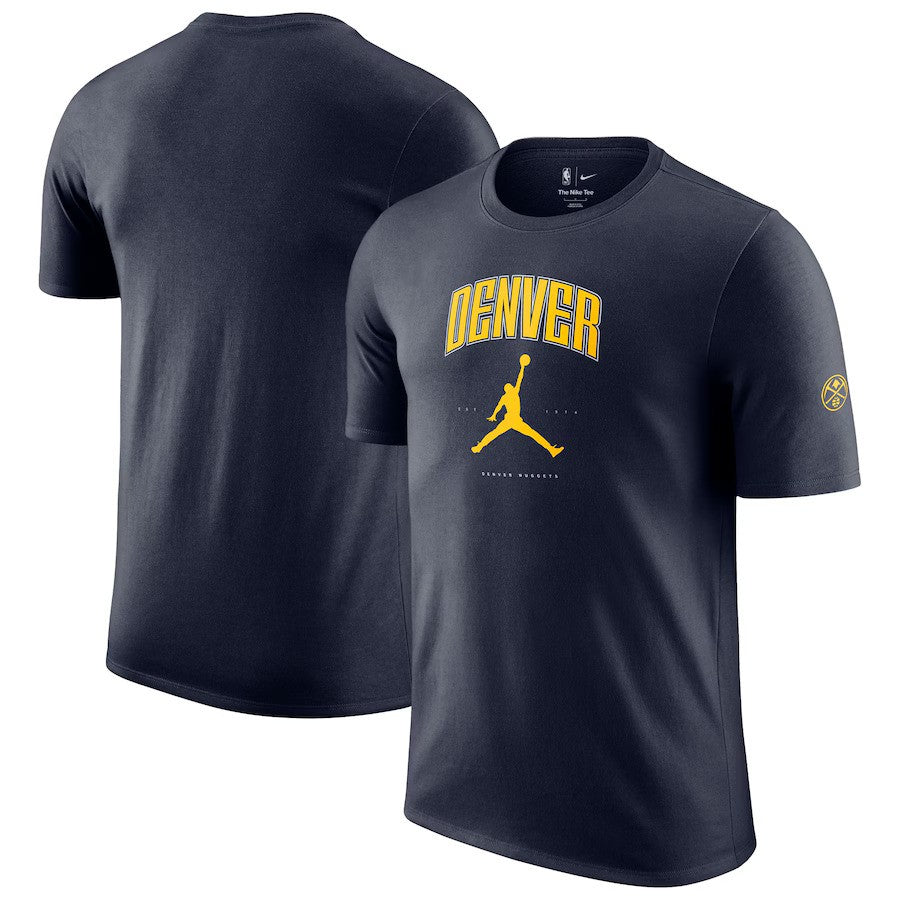 Denver Nuggets NBA Jordan Brand Unisex Essential Cities T-Shirt - Navy - UKASSNI