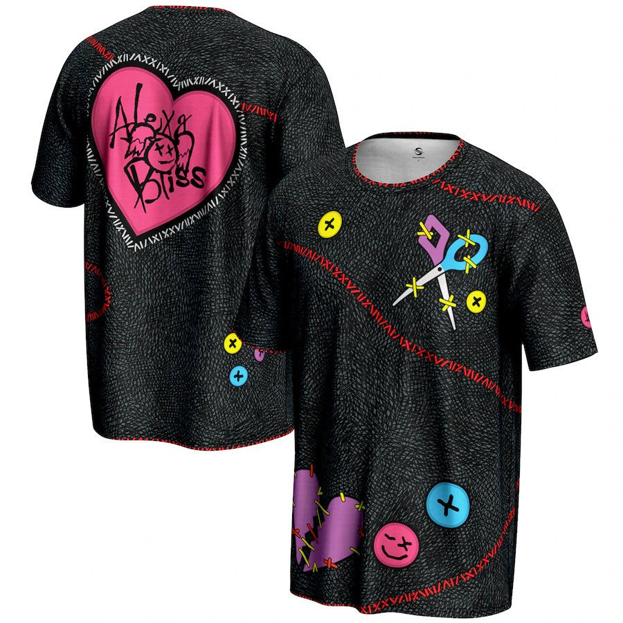 Alexa Bliss WWE ProSphere Doll T-Shirt – Black (USA Stock) - UKASSNI