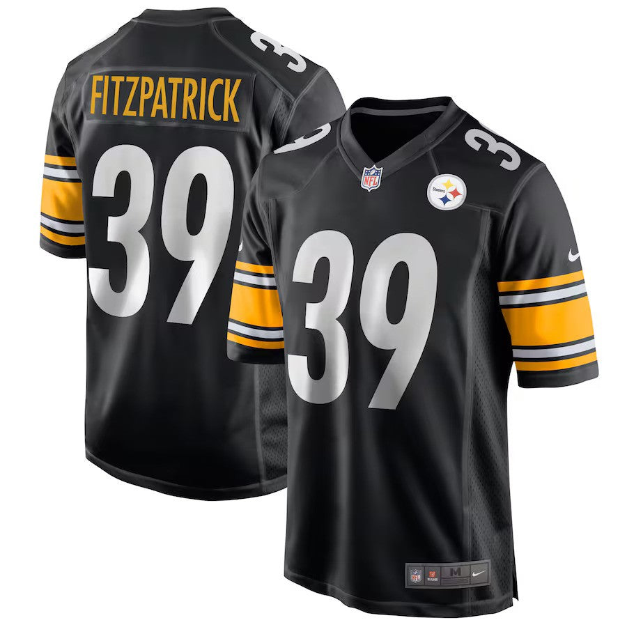 Minkah Fitzpatrick NFL Pittsburgh Steelers Nike Game Jersey – Black (USA Stock) - UKASSNI