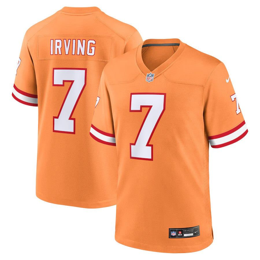 Bucky Irving NFL Tampa Bay Buccaneers Nike Alternate Game Jersey – Orange (USA Stock) - UKASSNI