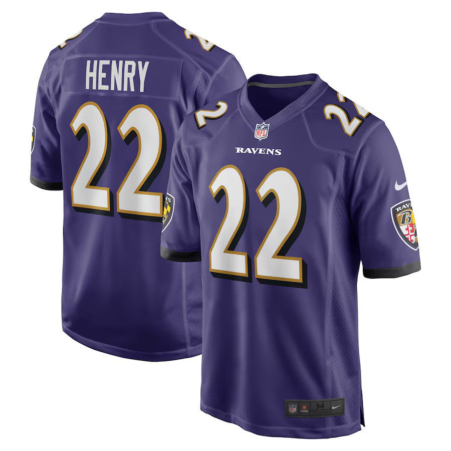 Derrick Henry Baltimore Ravens Nike Game Player Jersey - Purple - UKASSNI