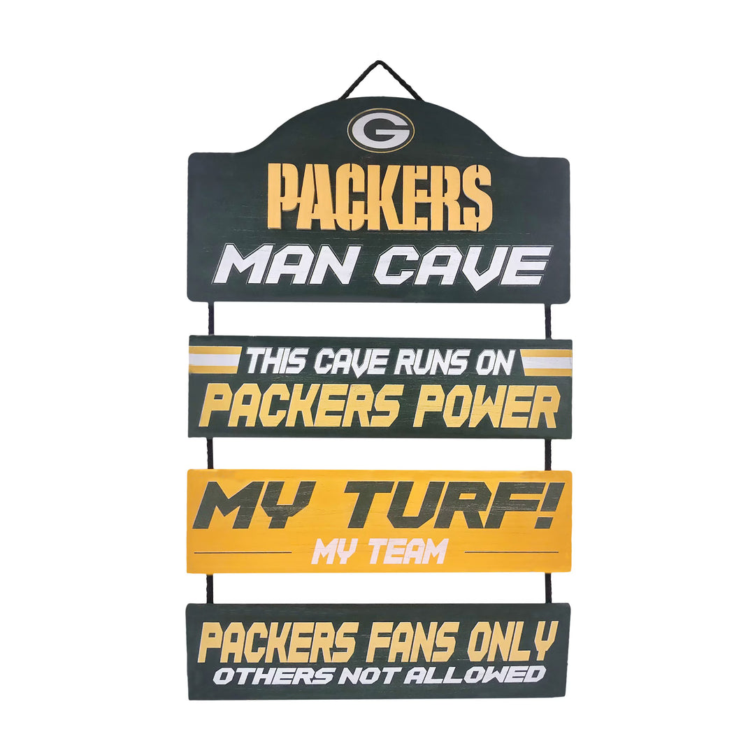Green Bay Packers NFL Man Cave Dangle Sign – (UK Stock) - UKASSNI