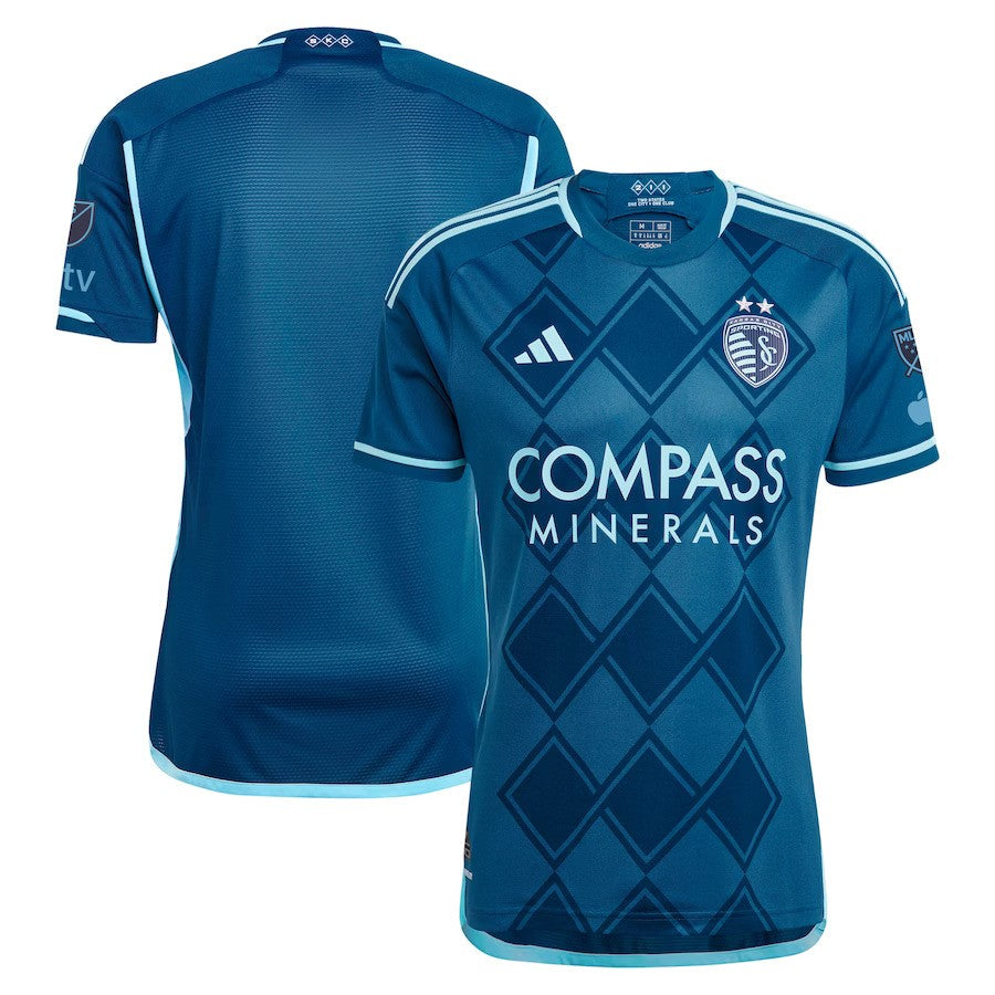 Sporting Kansas City MLS adidas 2024 Diamonds Our Forever Authentic Jersey – Navy (USA Stock) - UKASSNI