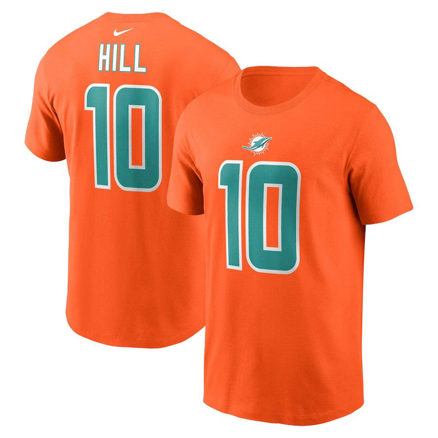 Tyreek Hill NFL Miami Dolphins Nike Player Name & Number T-Shirt – Orange (USA Stock) - UKASSNI