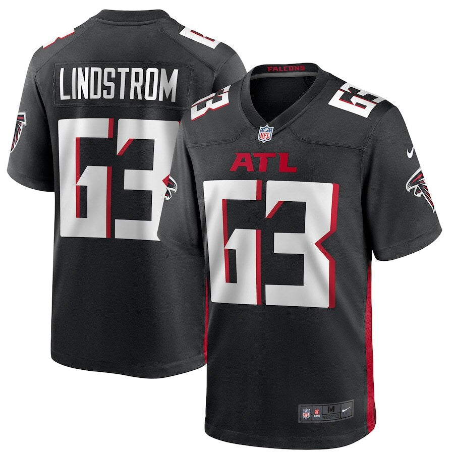 Chris Lindstrom NFL Atlanta Falcons Nike Game Jersey Black (USA Stock) - UKASSNI