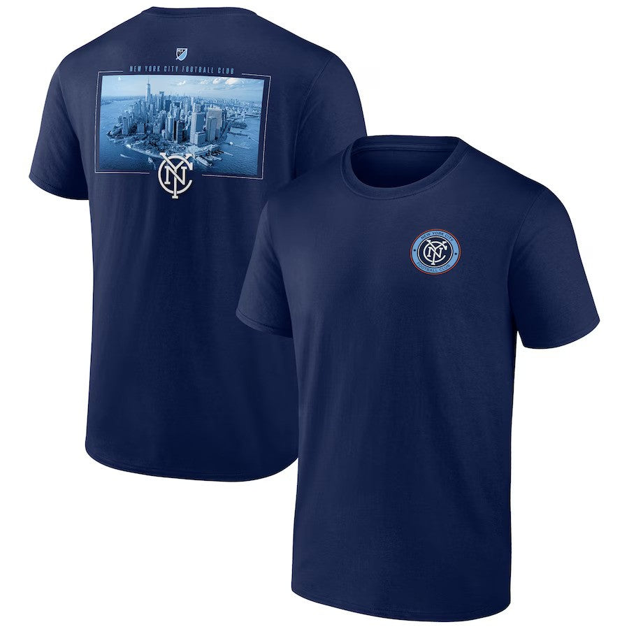 New York City FC Fanatics Branded Team Hometown Collection T-Shirt - Navy - UKASSNI