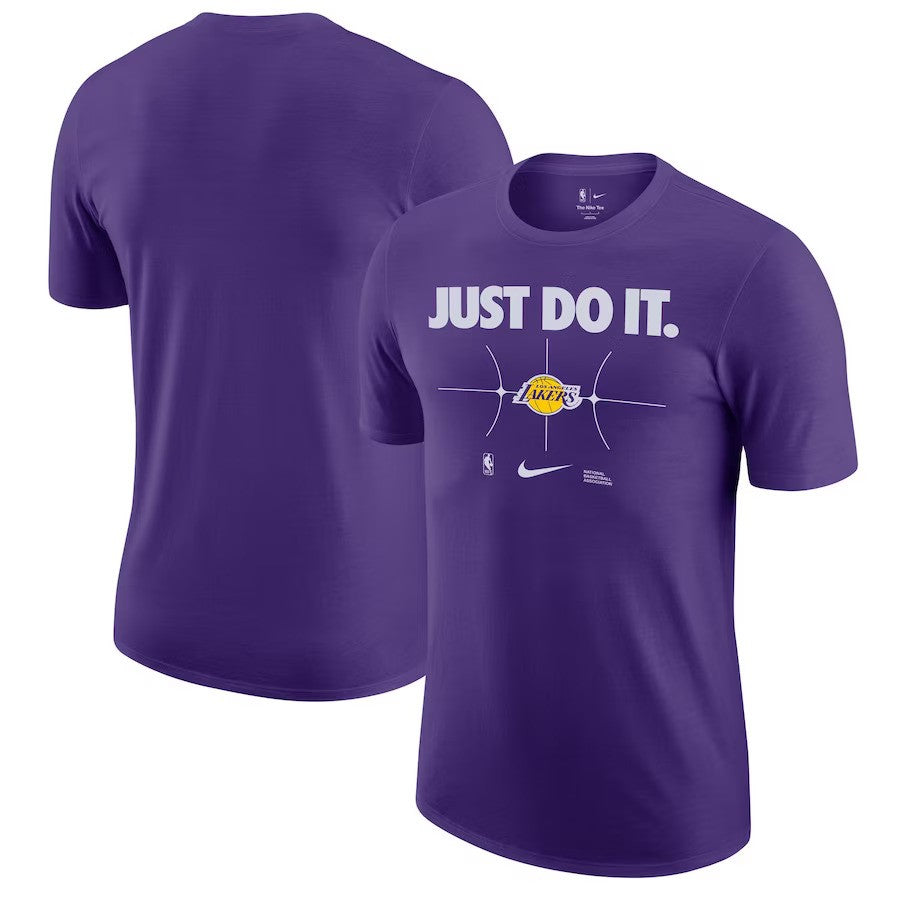 Los Angeles Lakers NBA Nike Just Do It T-Shirt – Purple (USA Stock) - UKASSNI