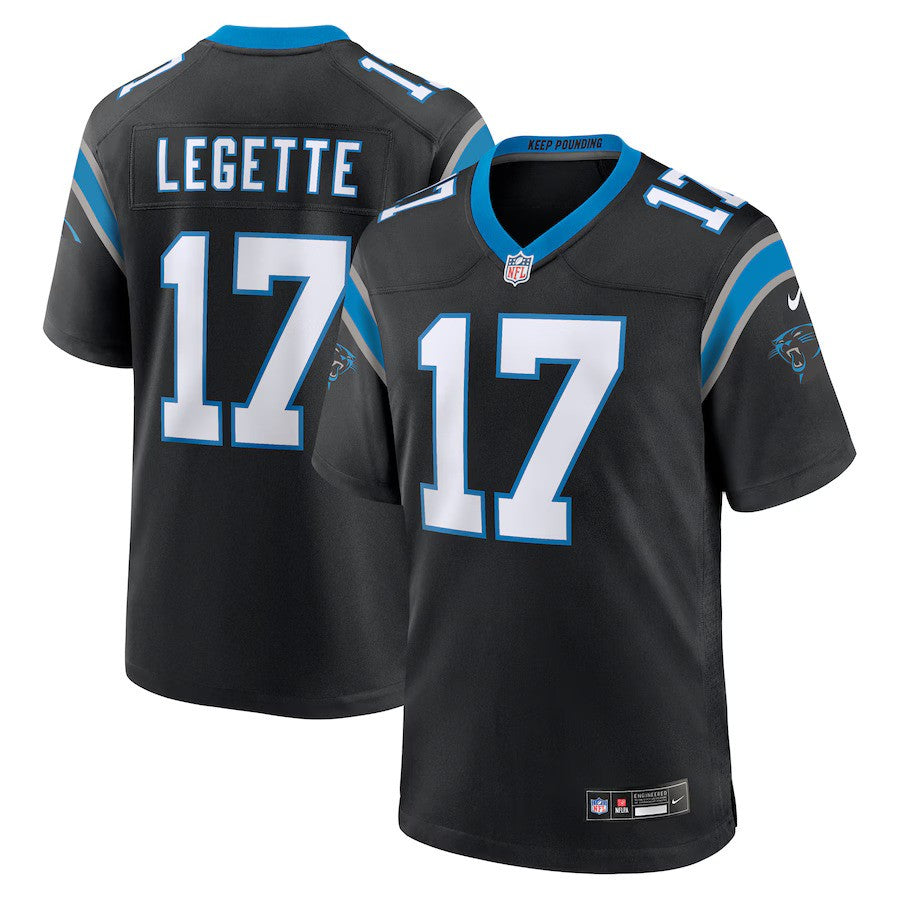 Xavier Legette NFL Carolina Panthers Nike 2024 First Round Pick Game Player Jersey Black (USA Stock) - UKASSNI