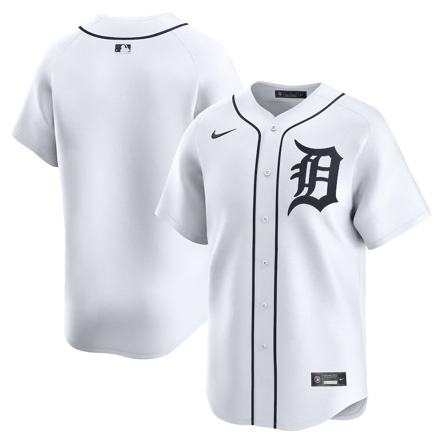 Detroit Tigers Nike Home Limited Jersey - White - UKASSNI