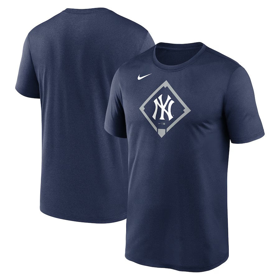 New York Yankees MLB Nike Icon Legend Performance T-Shirt - Navy - UKASSNI