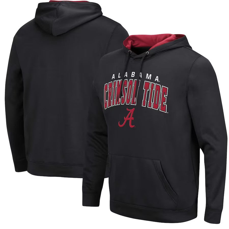 Alabama Crimson Tide NCAA Colosseum Resistance Pullover Hoodie - Black
