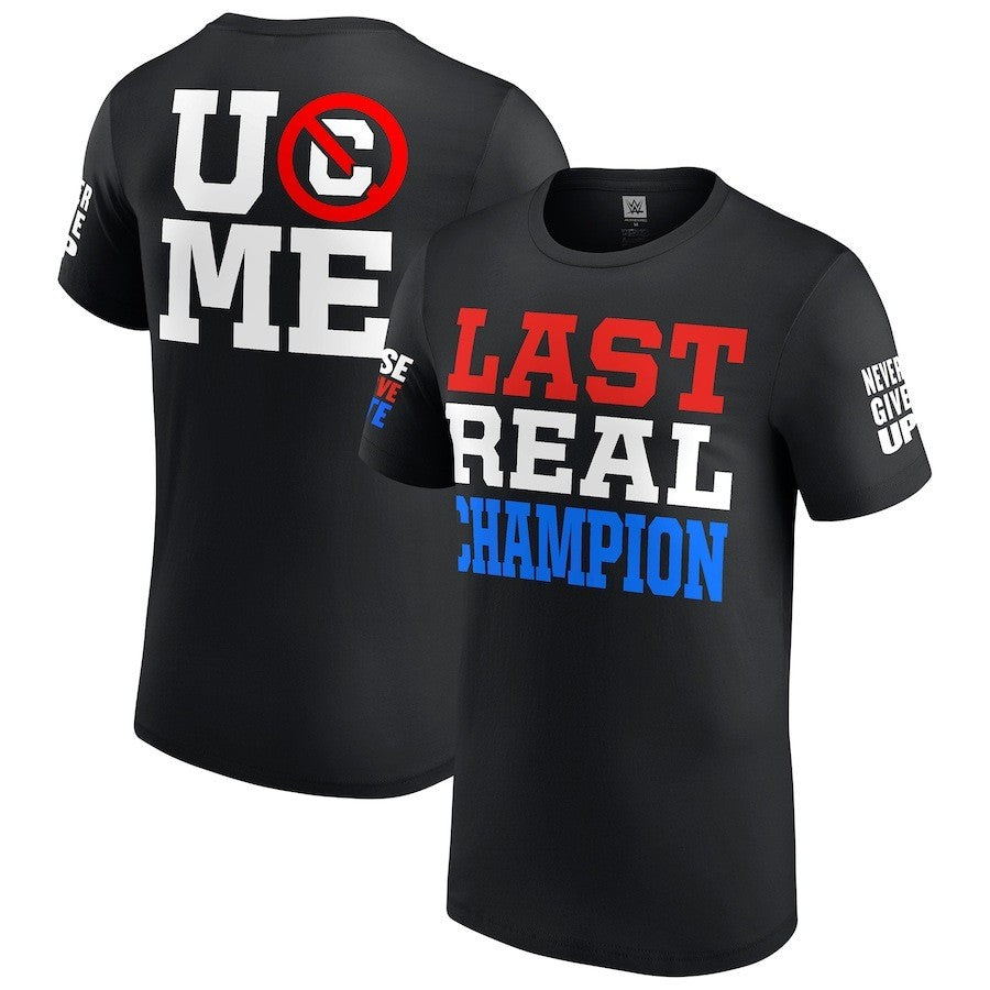 John Cena WWE Last Real Champion T-Shirt - Black - UKASSNI