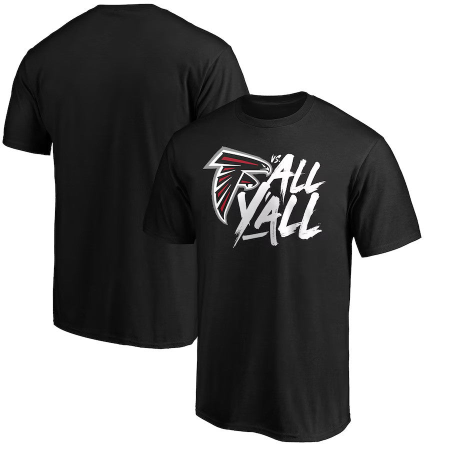 Atlanta Falcons NFL vs. All Y'all T-Shirt - Black (USA Stock) - UKASSNI