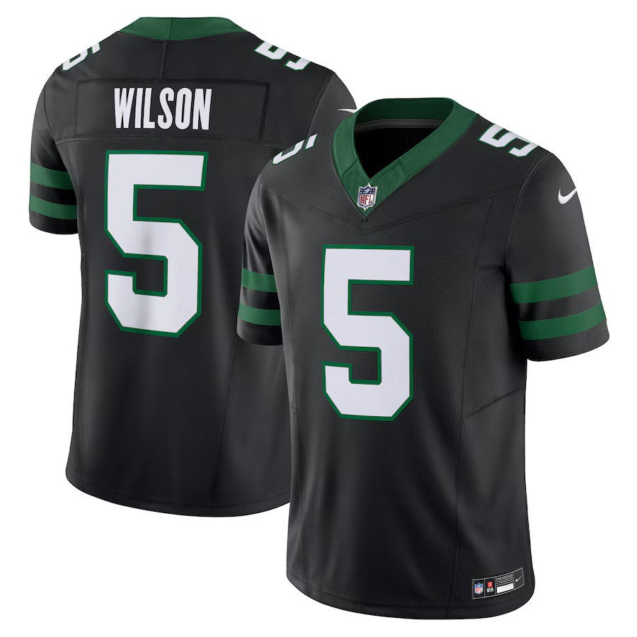 Garrett Wilson NFL New York Jets Nike Alternate Vapor F.U.S.E. Limited Jersey – Legacy Black (USA Stock) - UKASSNI