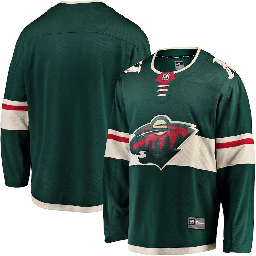 Minnesota Wild NHL Fanatics Breakaway Home Jersey – Green (USA Stock) - UKASSNI