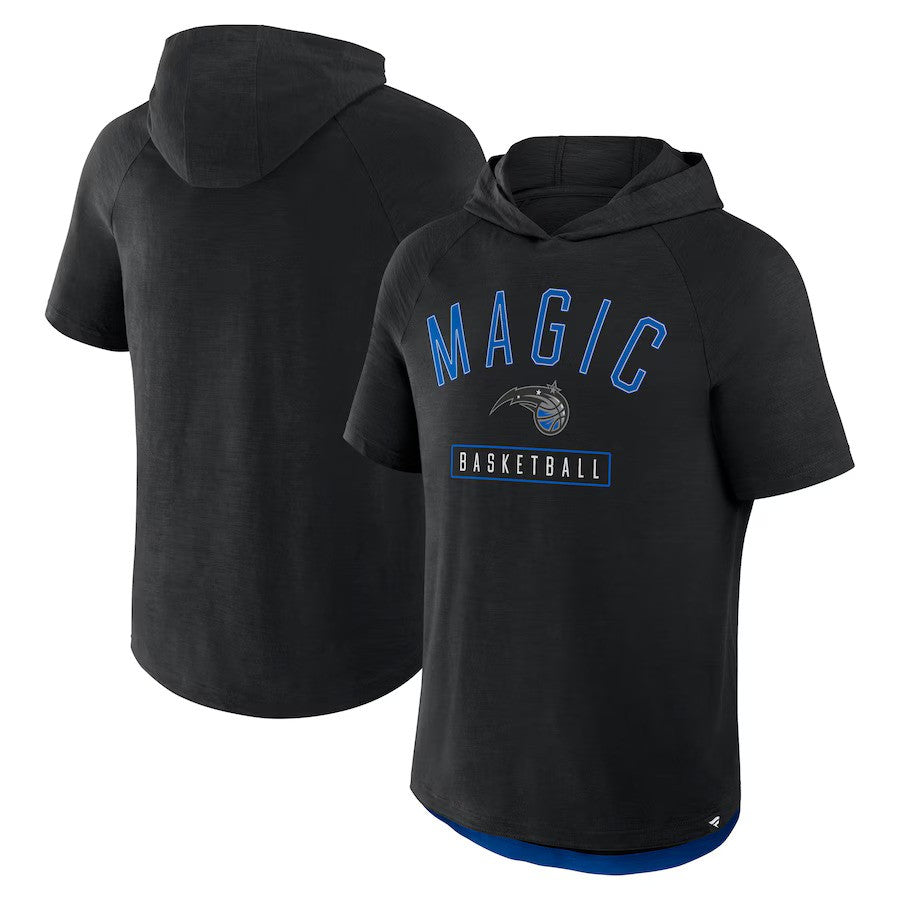Orlando Magic NBA Fanatics Pass Legend Hooded T-Shirt - Black - UKASSNI