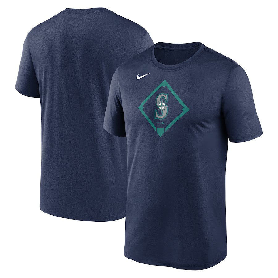 Seattle Mariners MLB Nike Icon Legend Performance T-Shirt - Navy - UKASSNI