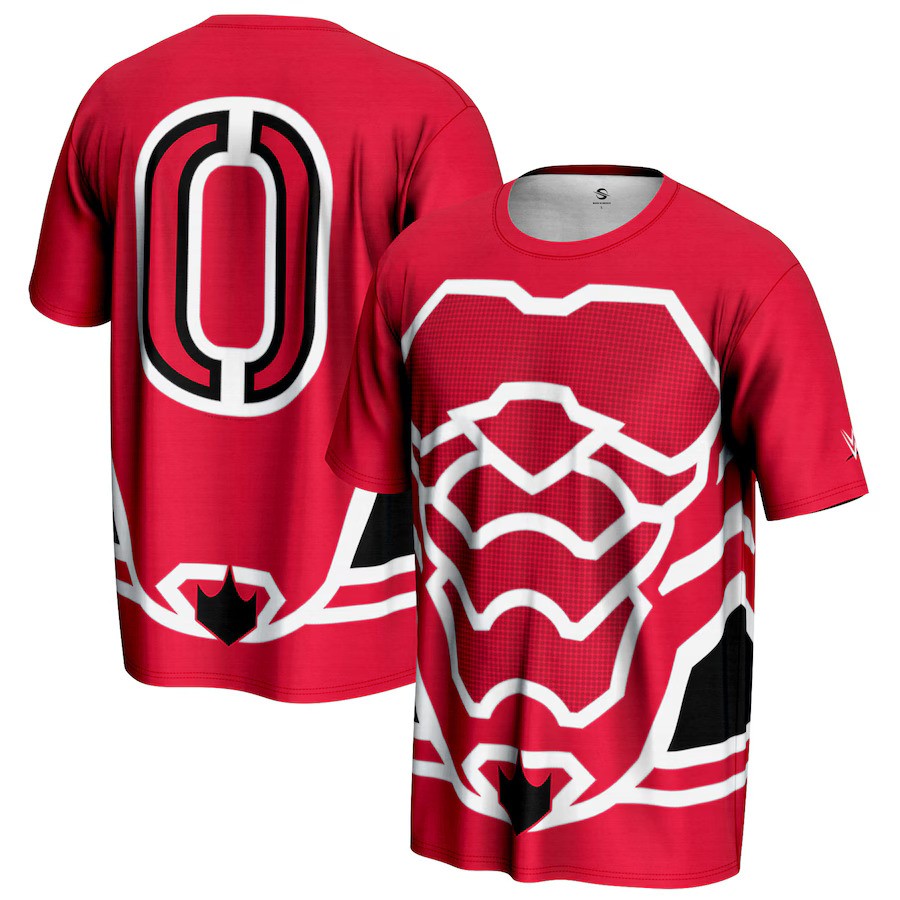 Penta WWE ProSphere In-Ring T-Shirt – Red (USA Stock) - UKASSNI