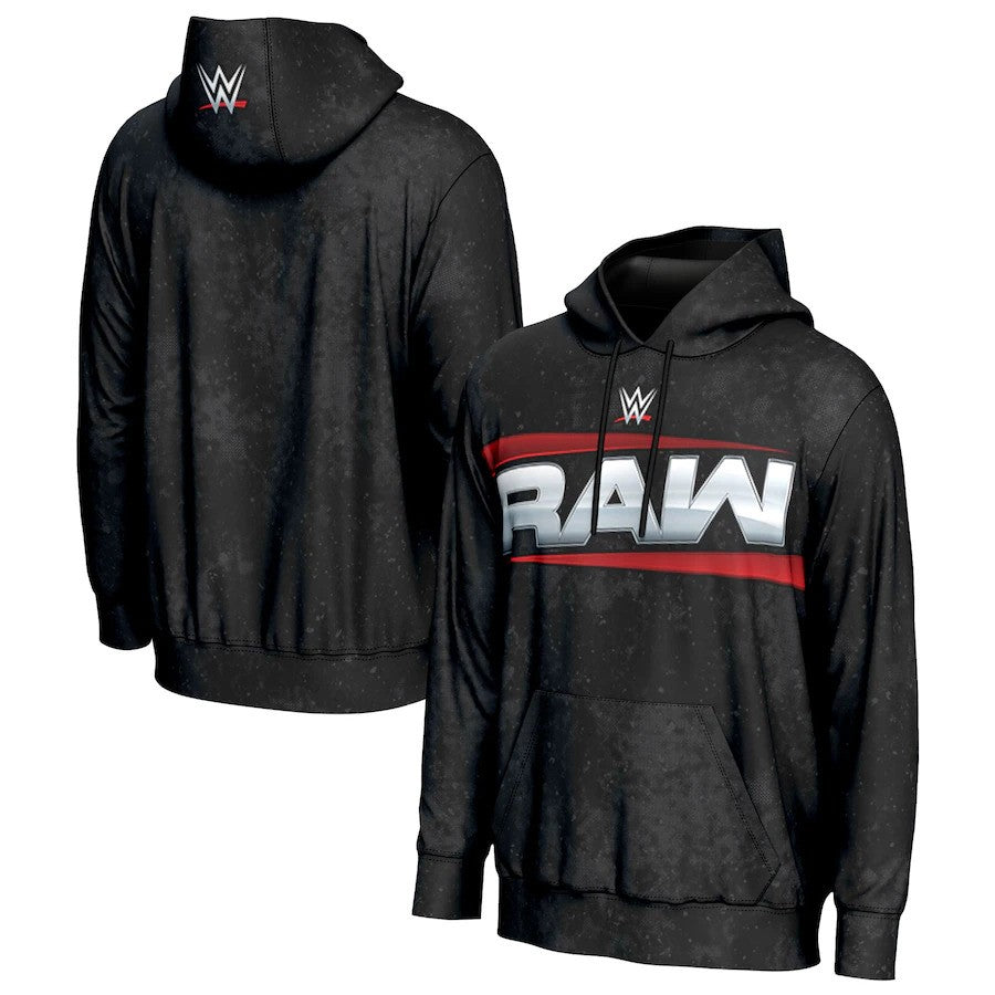 WWE Raw Netflix Era ProSphere Pullover Hoodie – Black (USA Stock) - UKASSNI