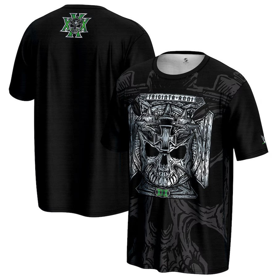 Triple H WWE ProSphere 30th Anniversary T-Shirt – Black (USA Stock) - UKASSNI