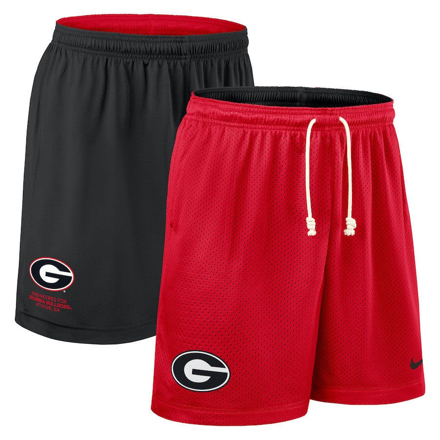 Georgia Bulldogs NCAA Nike 2025 Sideline Reversible Performance Shorts – Red/Black (USA Stock) - UKASSNI