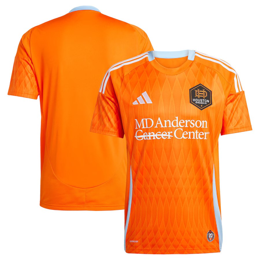 Houston Dynamo FC MLS adidas 2025 Season 20 Replica Jersey – Orange (USA Stock) - UKASSNI