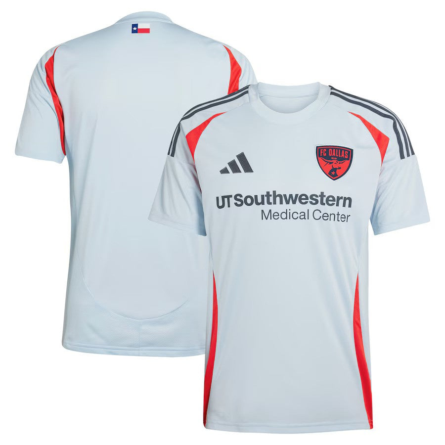 FC Dallas MLS adidas 2025 The Inferno Kit Replica Jersey – Light Blue (USA Stock) - UKASSNI