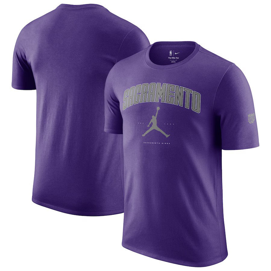 Sacramento Kings NBA Jordan Brand Unisex Essential Cities T-Shirt - Purple - UKASSNI