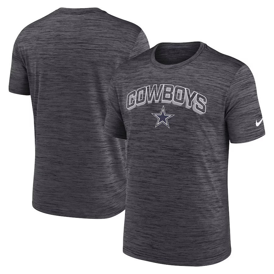 Dallas Cowboys Nike Primetime Velocity Dri-FIT T-Shirt – Charcoal (USA Stock) - UKASSNI