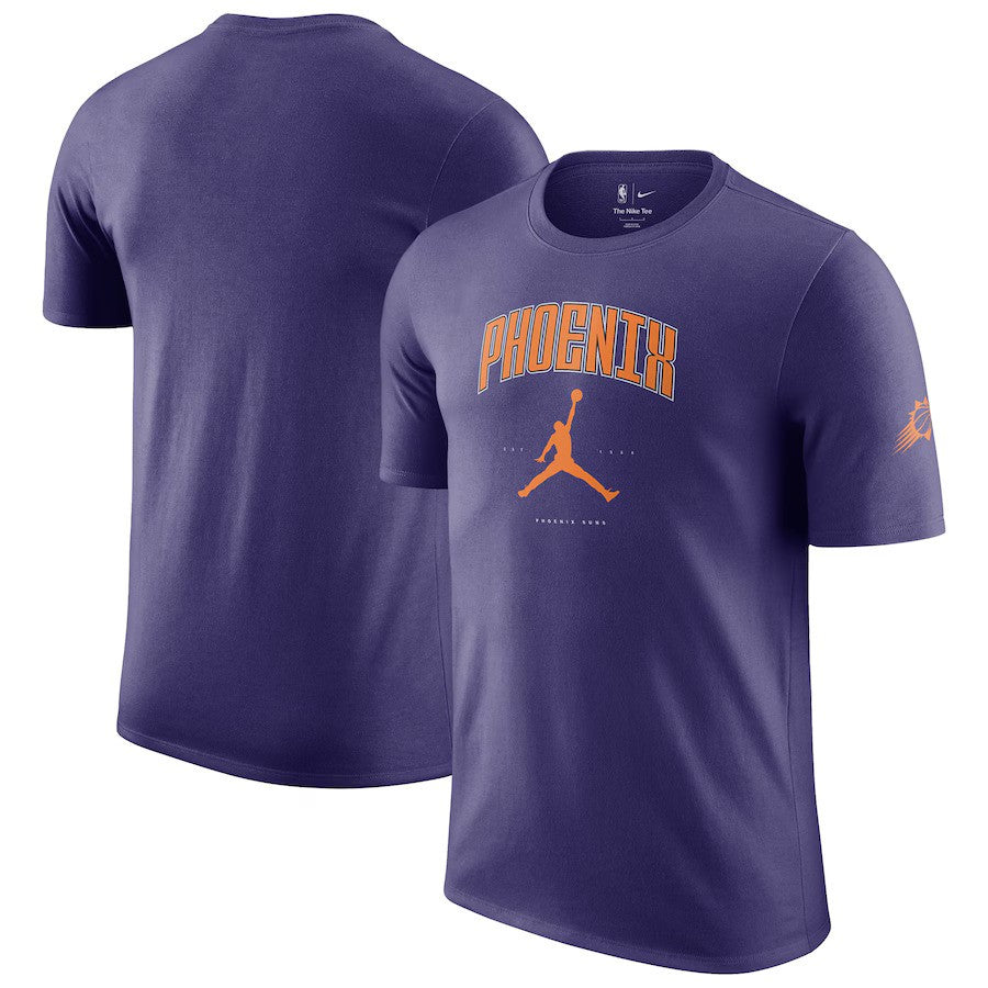 Phoenix Suns NBA Jordan Brand Unisex Essential Cities T-Shirt - Purple - UKASSNI