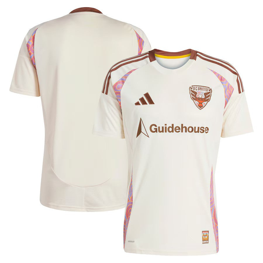D.C. United MLS adidas 2025 The Soul Kit Replica Jersey – Natural (USA Stock) - UKASSNI