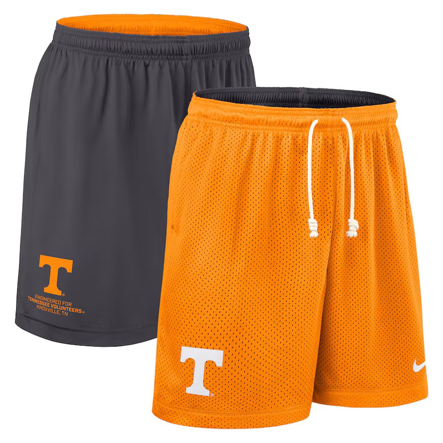 Tennessee Volunteers NCAA Nike 2025 Sideline Reversible Performance Shorts – Tennessee Orange/Charcoal (USA Stock) - UKASSNI