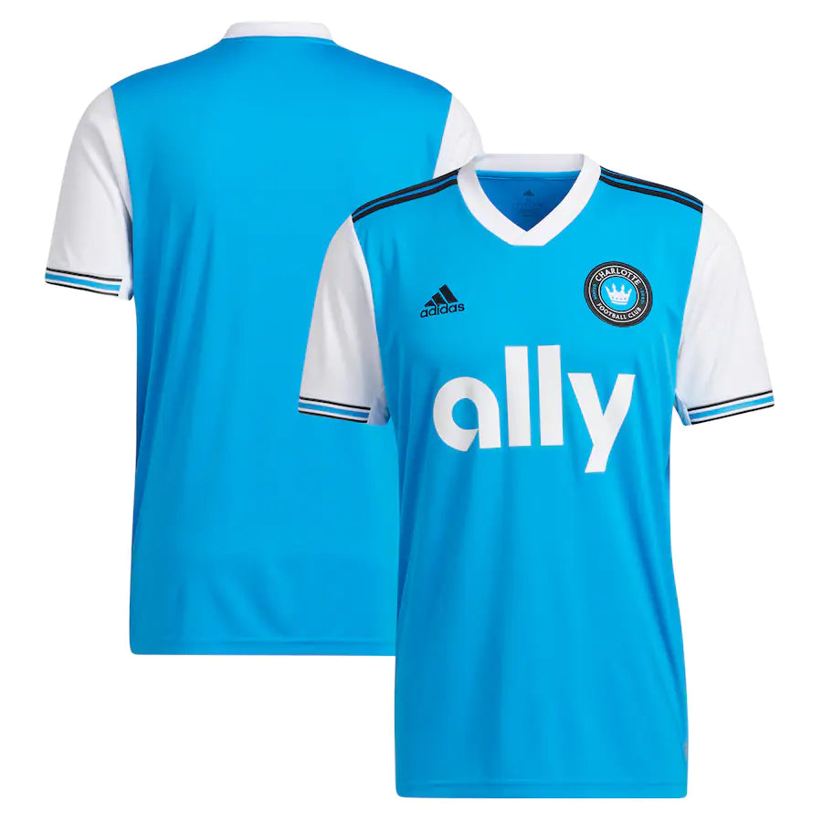Charlotte FC Youth MLS UK adidas 2022 Primary Replica Jersey - Blue - UKASSNI