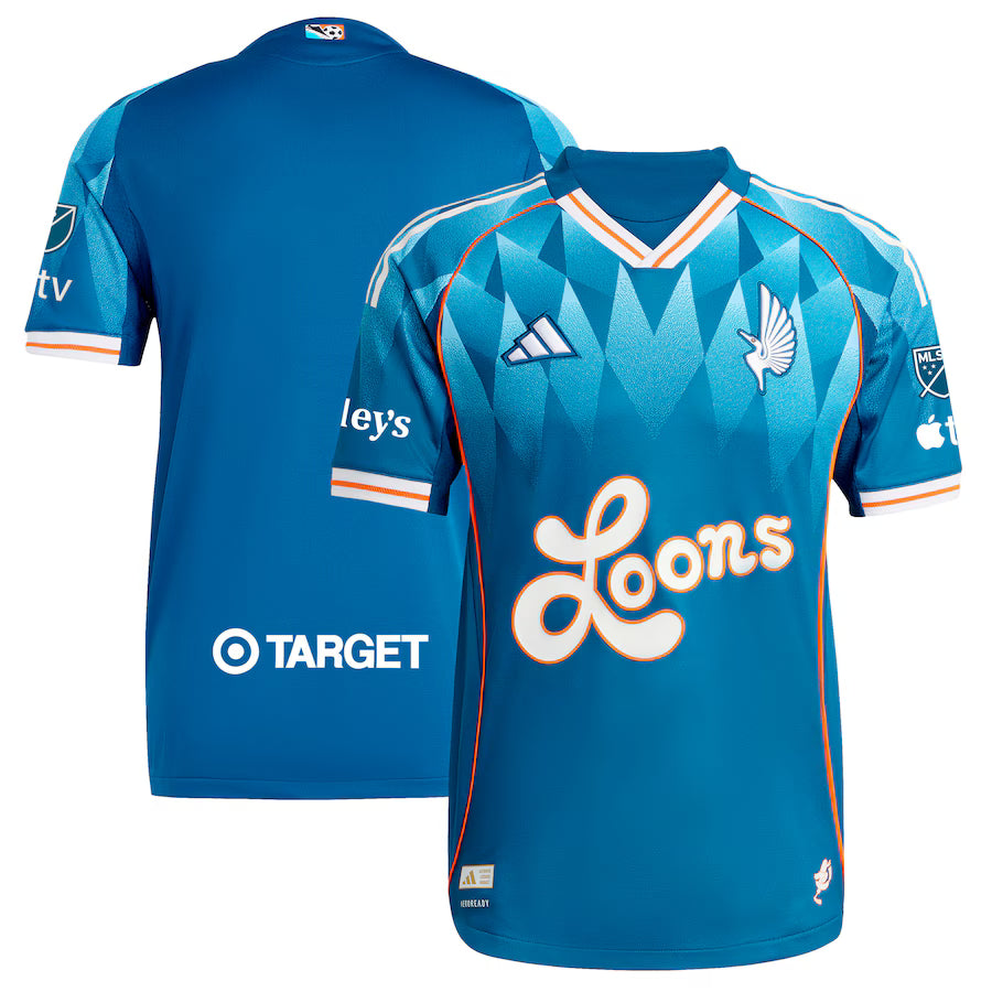 Minnesota United FC MLS adidas 2025 Third Authentic Jersey – Blue (USA Stock) - UKASSNI