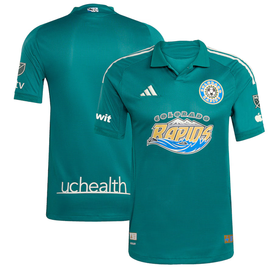 Colorado Rapids MLS adidas 2025 Third Authentic Jersey – Green (USA Stock) - UKASSNI