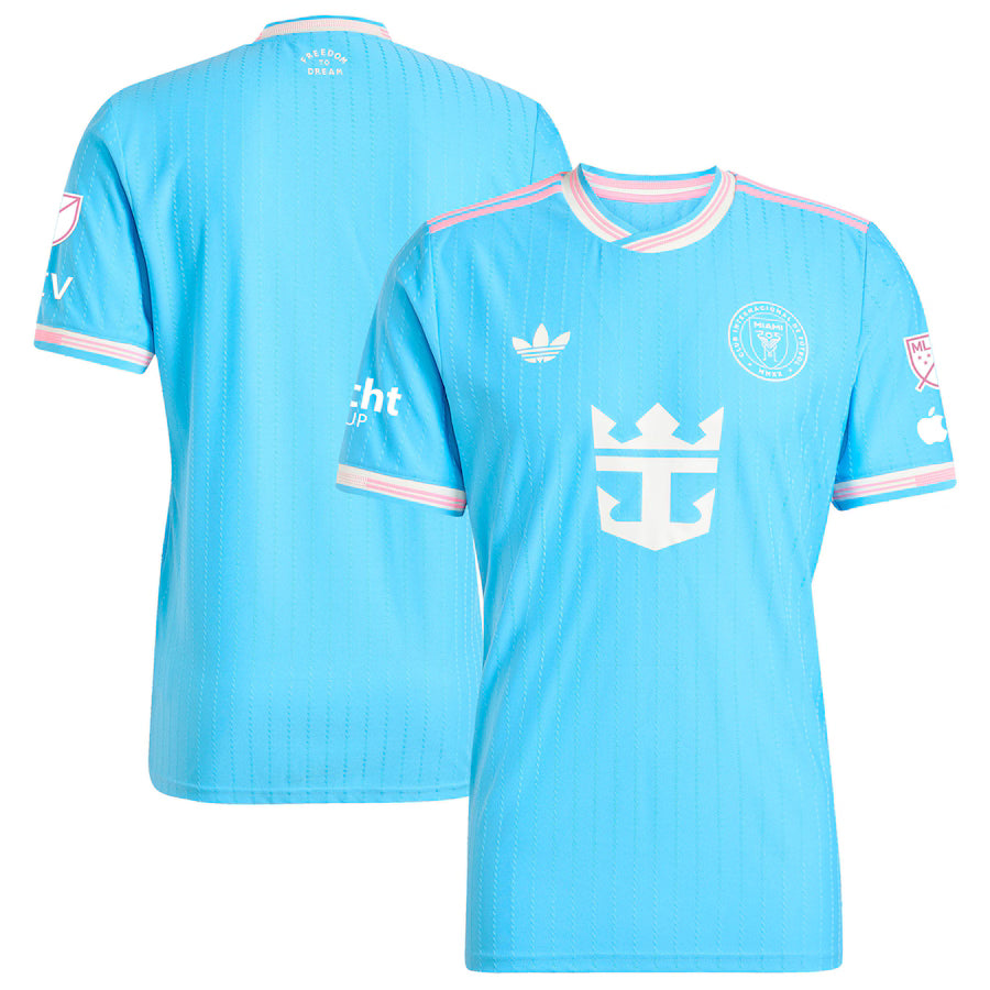 Inter Miami CF MLS adidas Originals 2025 Third Authentic Jersey with Patch – Blue (USA Stock) - UKASSNI