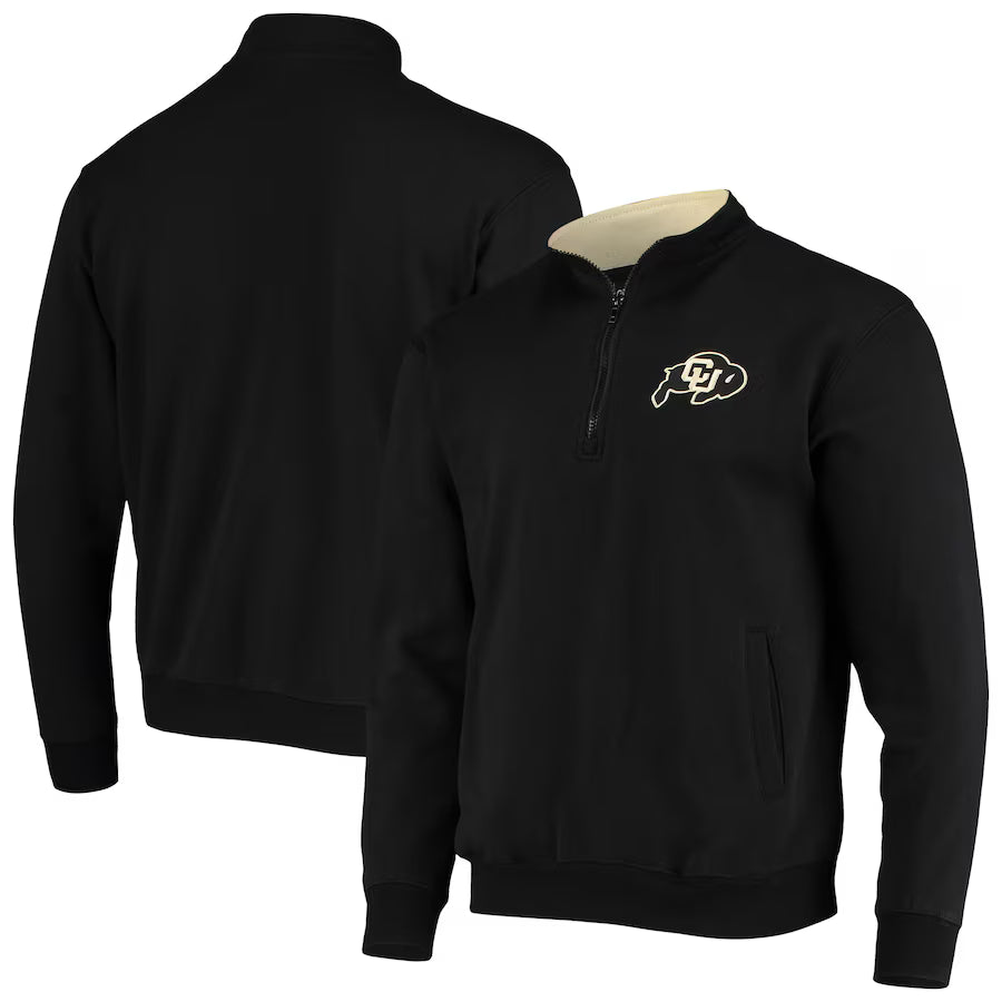 Colorado Buffaloes NCAA Colosseum Tortugas Quarter-Zip Jacket – Black (USA Stock) - UKASSNI