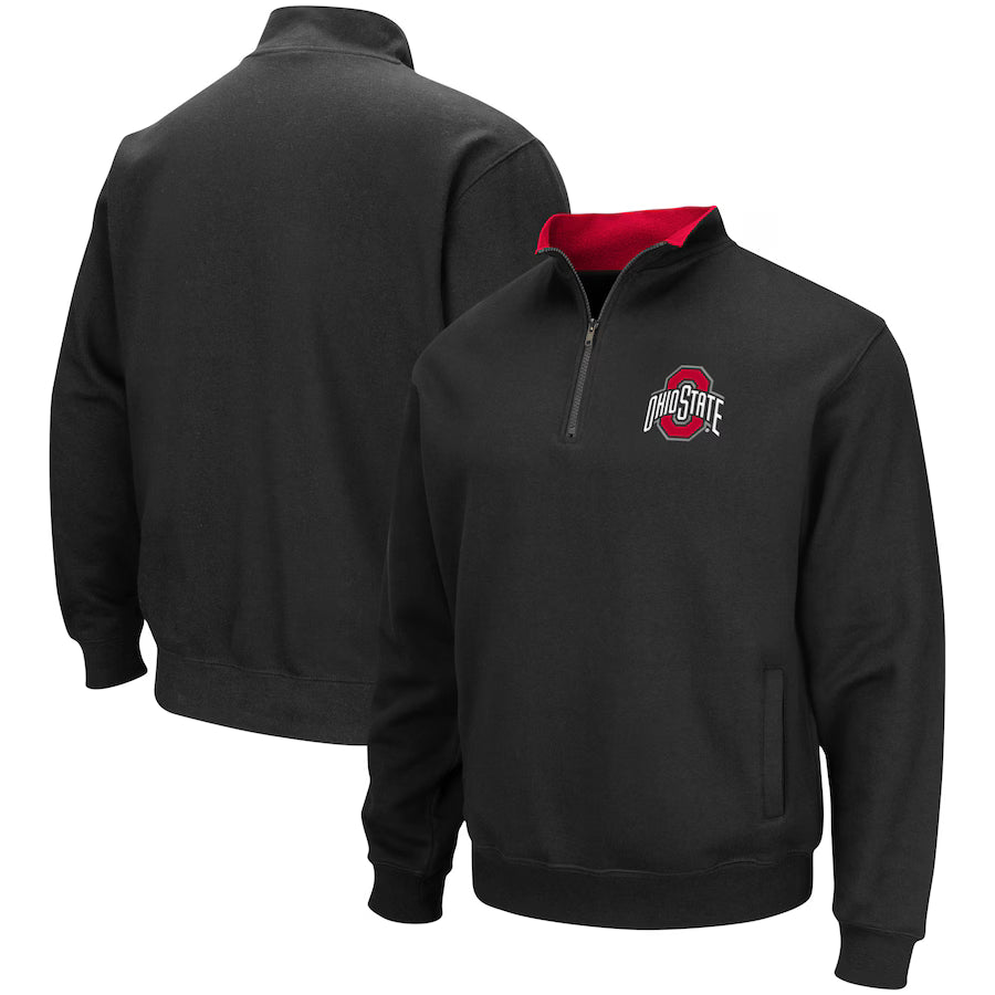 Ohio State Buckeyes NCAA Colosseum Tortugas Quarter-Zip Jacket – Black (USA Stock)