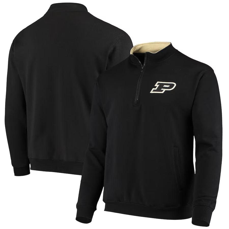 Purdue Boilermakers NCAA Colosseum Tortugas Quarter-Zip Jacket – Black (USA Stock)