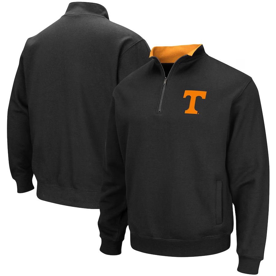 Tennessee Volunteers NCAA Colosseum Tortugas Quarter-Zip Jacket – Black (USA Stock)