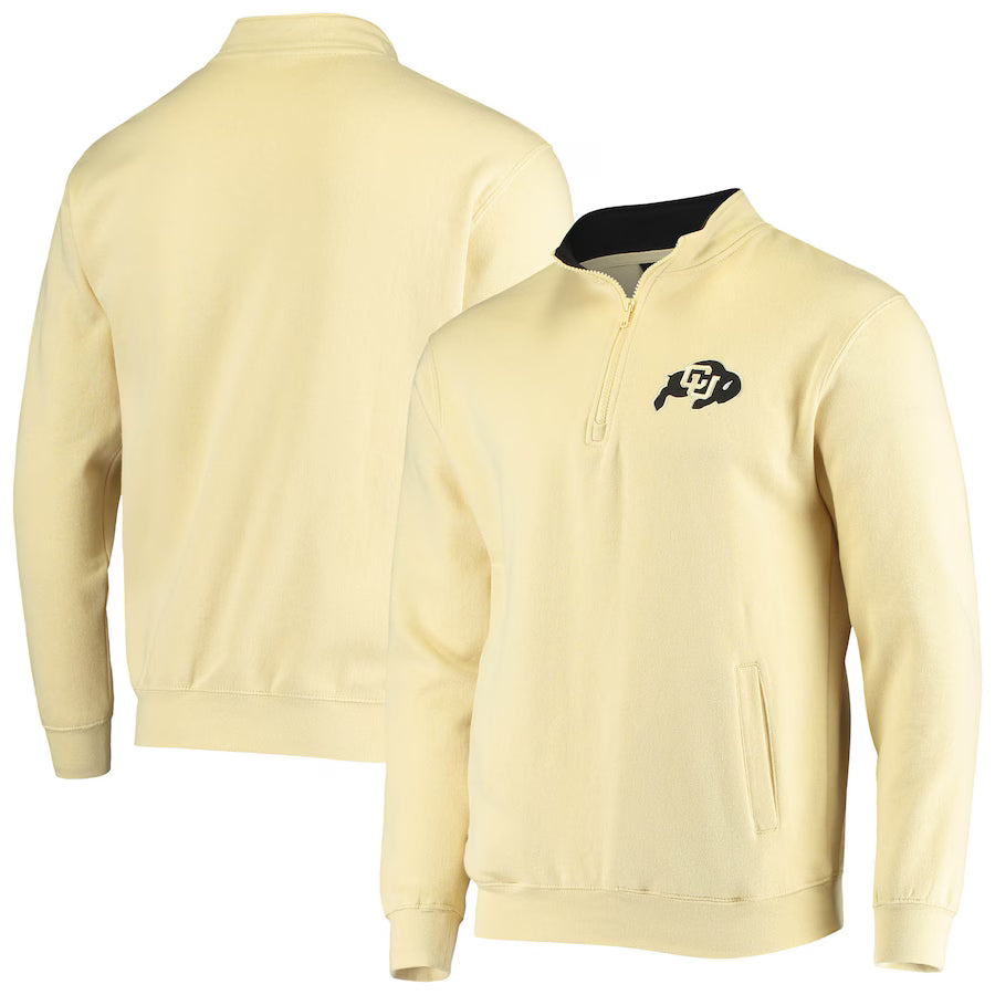Colorado Buffaloes NCAA Colosseum Tortugas Quarter-Zip Jacket – Gold (USA Stock) - UKASSNI