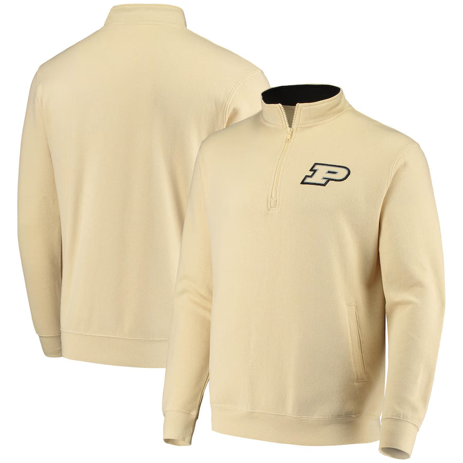 Purdue Boilermakers NCAA Colosseum Tortugas Quarter-Zip Jacket – Gold (USA Stock)