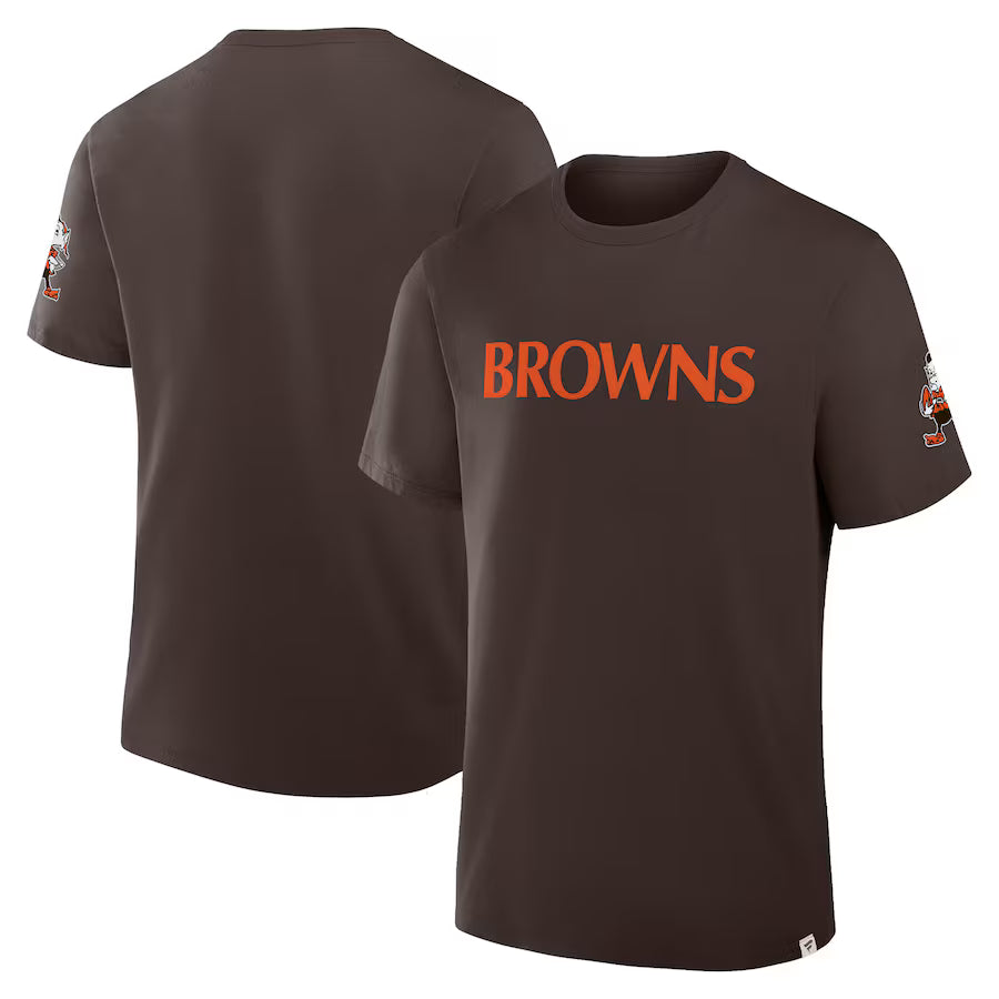 Cleveland Browns Fanatics Elevated Classic Legacy T-Shirt - (USA Stock)