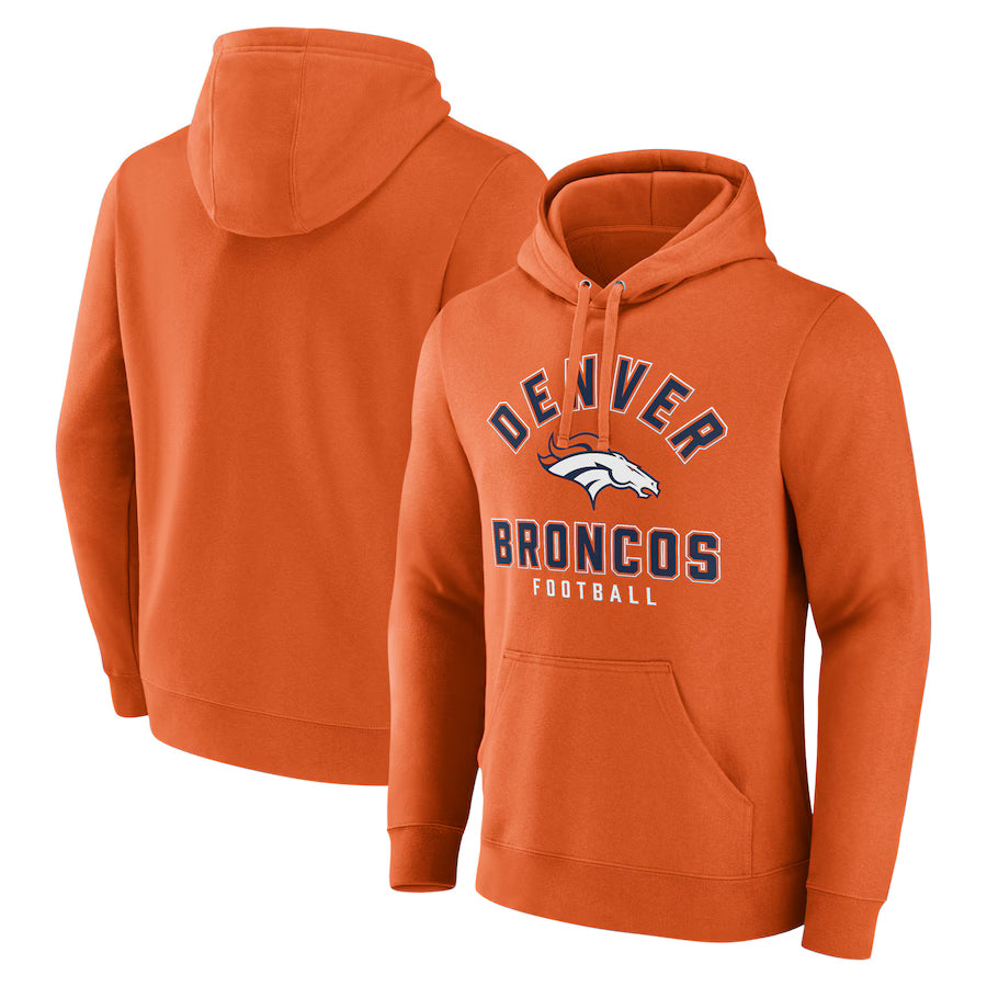 Denver Broncos Fanatics Between the Pylons Pullover Hoodie – Orange (UK Stock)