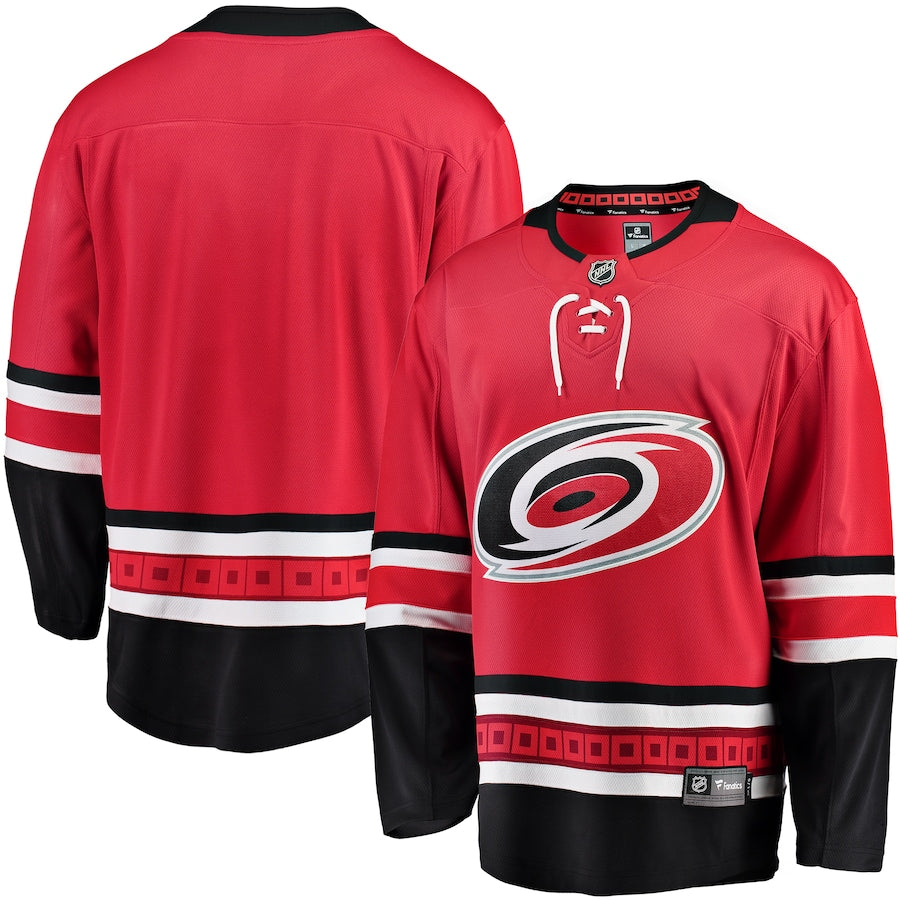 Carolina Hurricanes Fanatics Breakaway Alternate Jersey – Red (USA Stock)