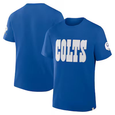 Indianapolis Colts Fanatics Elevated Classic Legacy T-Shirt - Royal (USA Stock)
