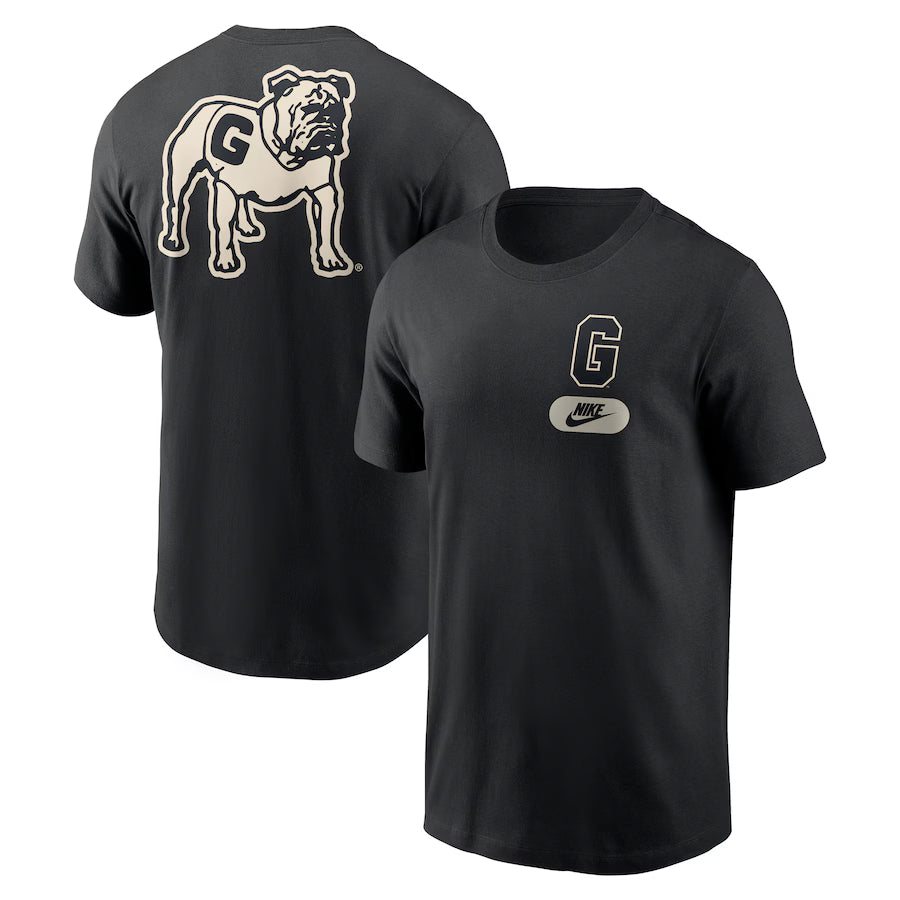 Georgia Bulldogs NCAA Nike Fashion T-Shirt - Black - (USA Stock)