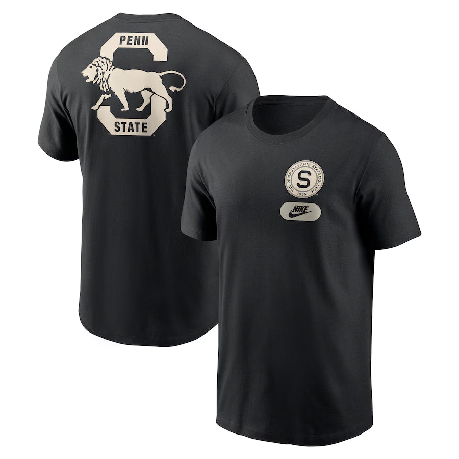 Penn State Nittany Lions NCAA Nike Fashion T-Shirt - Black - (USA Stock)